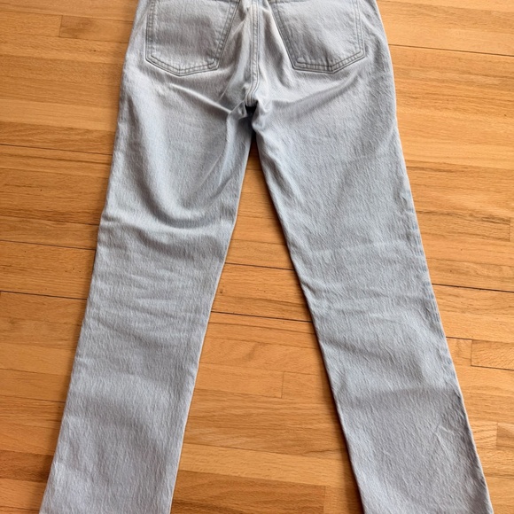 Abercrombie 90s Straight Mid-Rise Light Wash Jean 00 - Picture 4 of 4